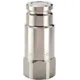 派克FS 系列快換陽接頭 - 使用化學(xué)兼容性強(qiáng)的316 不銹鋼材料，無溢流型，承壓可達(dá)2000psi