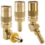 派克Moldmate系列快換陰接頭-模具冷卻用，尾端連接為帶角度的寶塔軟管接頭,承壓(水,油,冷卻液) 200 psi