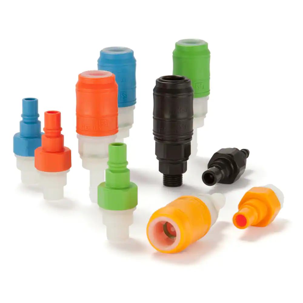 派克48系列快換接頭，使用熱塑材料，符合派克結構設計